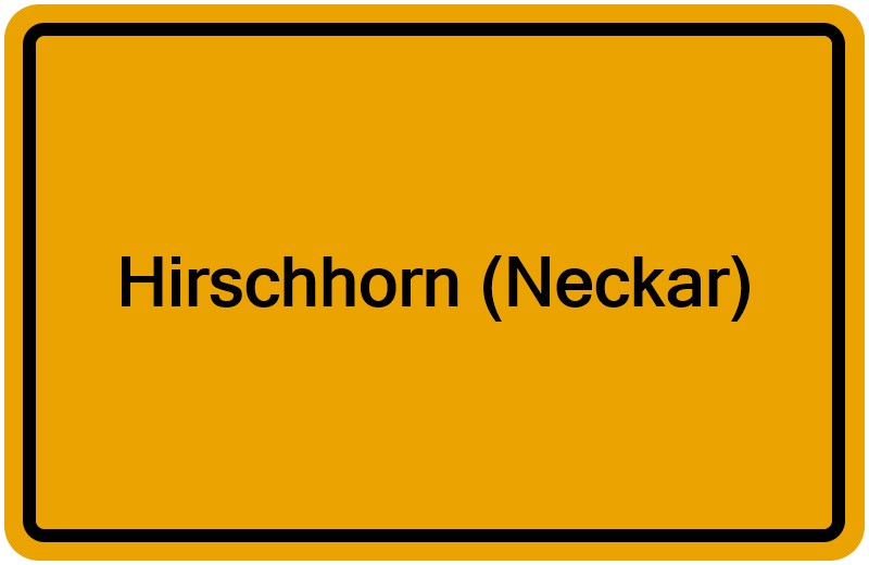 Handelsregisterauszug Hirschhorn (Neckar)